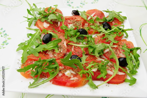 salade tomate roquette