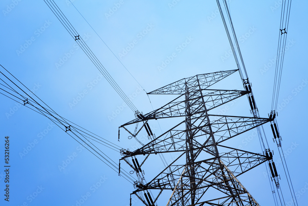 Fototapeta premium Power transmission tower