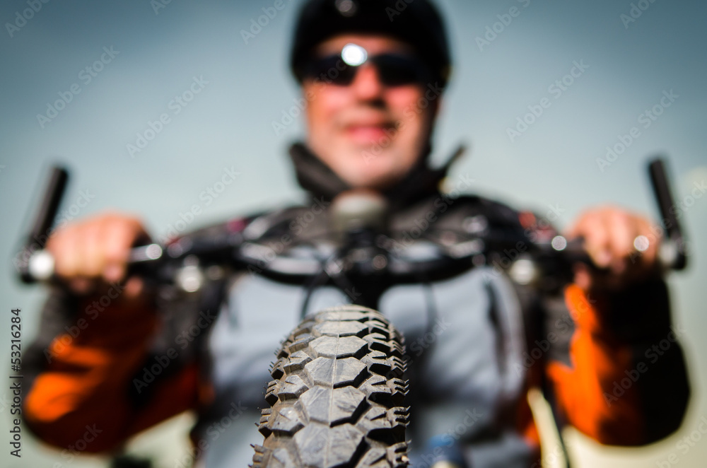 Naklejka premium fahrradreifen