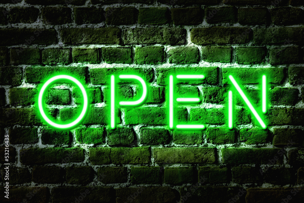 Creative Cafe Interior Neon Wall Art