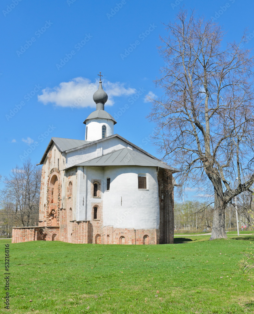 Church of St. Paraskeva at Yaroslav's Court. in Novgorod,Russi Church of St. Paraskeva at Yaroslav's Court. in Novgorod,Russi