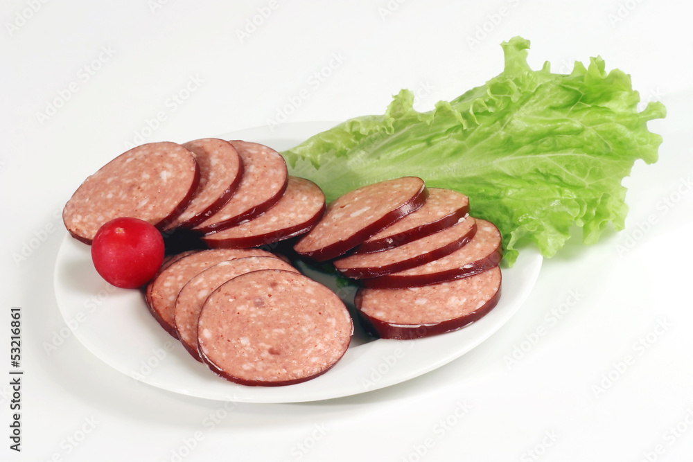 slices of sausage