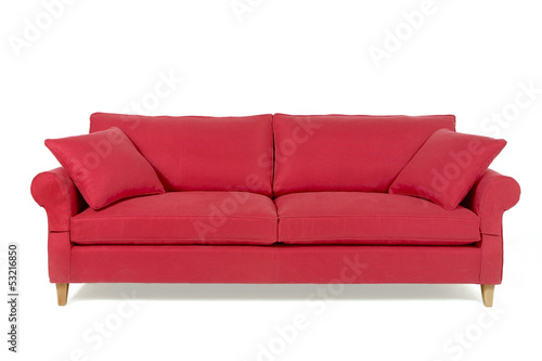 red sofa