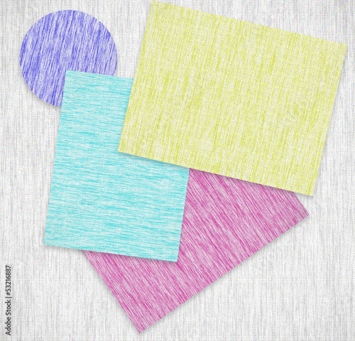 Colorful patches of fabric