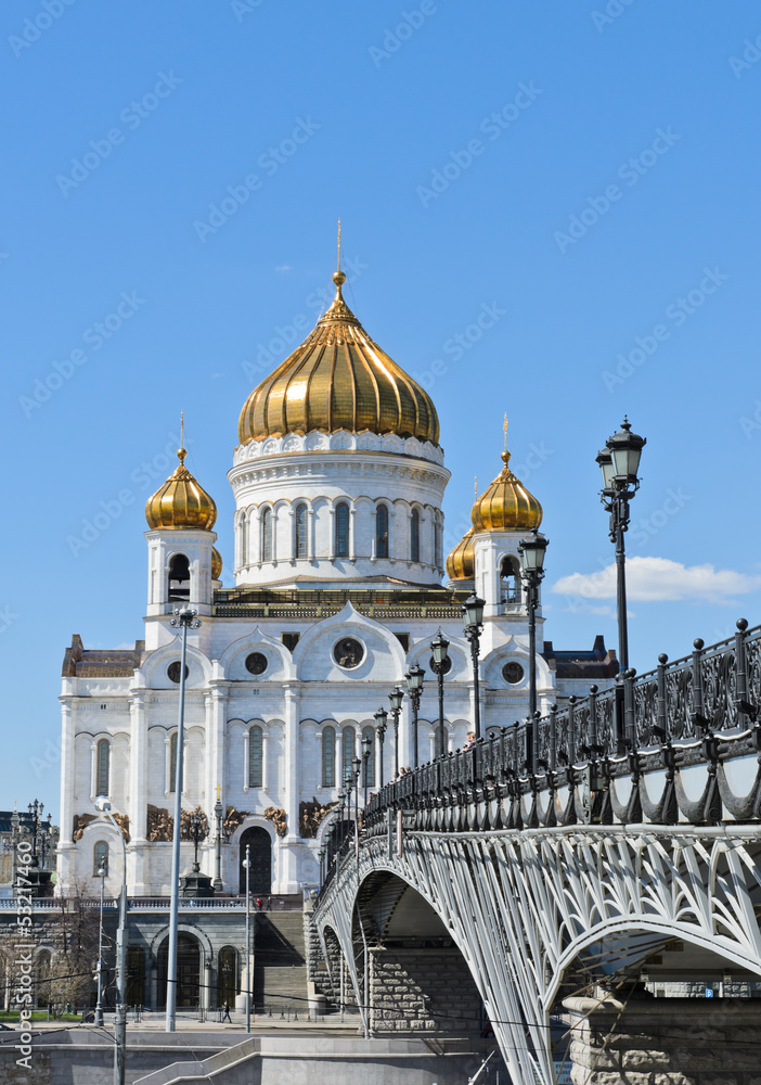 Cathedral of Christ the Saviour in summer, Moscow, Russia