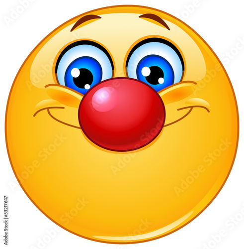 Emoticon with clown nose