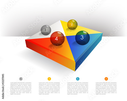 Pie chart diagram. Infographics