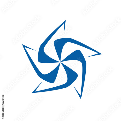 Vector logo pinwheel