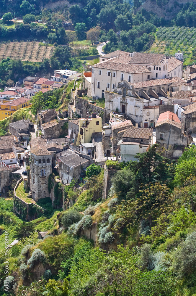 Fototapeta premium Panoramic view of Tursi. Basilicata. Italy.