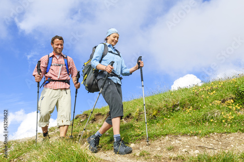 Bergwandern an der Kanzelwand