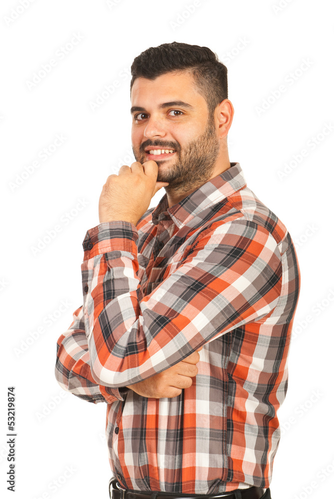 Smiling confident man