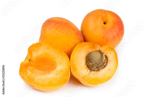 Ripe fresh apricots