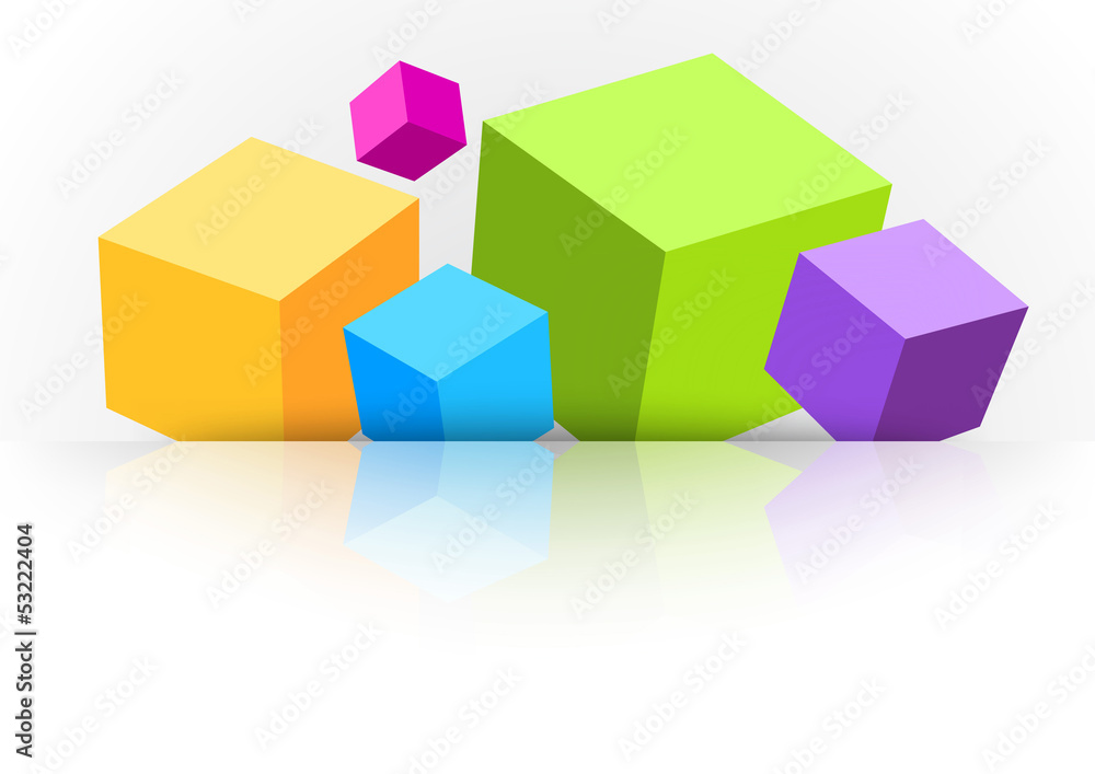 Background with cubes - for advertising Background with cubes - for advertising