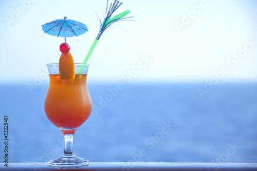 fresh orange cold cocktail