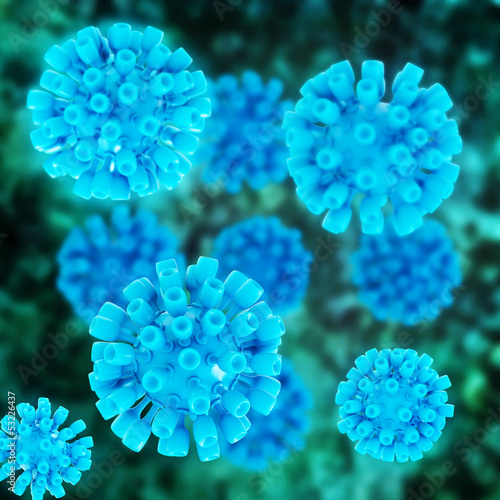 Hepatitis Virus - 3D Render © fotoliaxrender