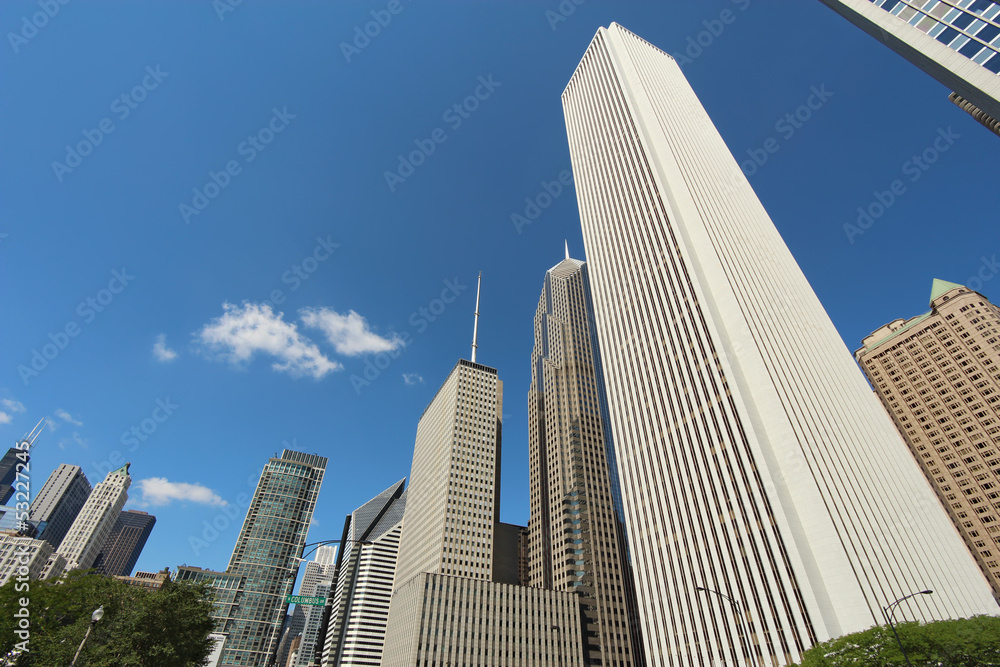 Skyscrapers in downtown Chicago, Illinois