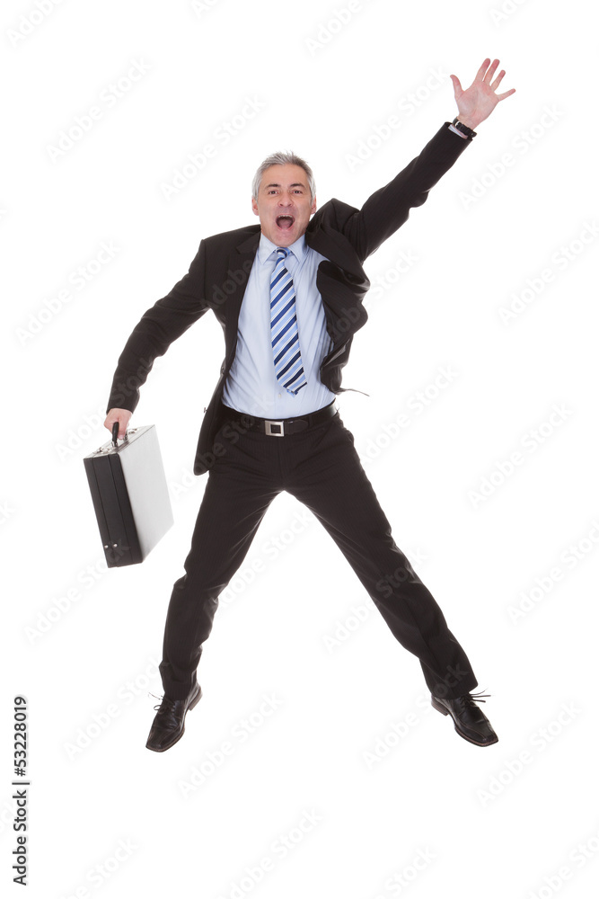 Worried Businessman Hailing A Cab Worried Businessman Hailing A Cab