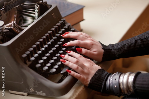 Retro typewriter