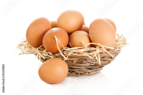 eggs isolatedon white background