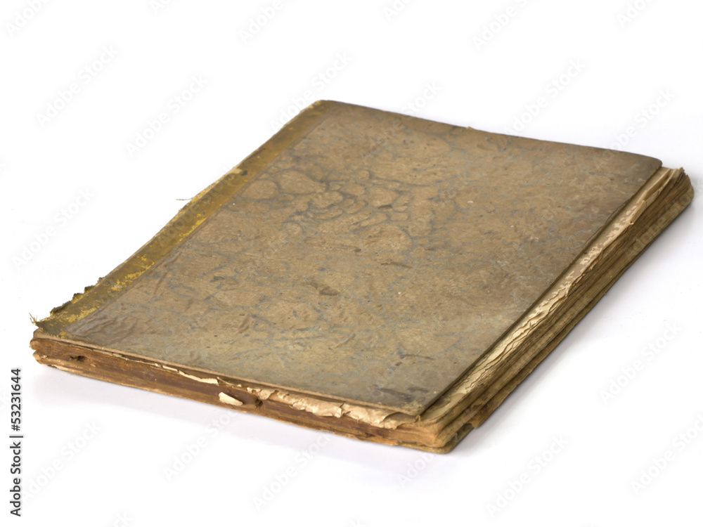 Old book (Ancient book) isolated on white background Old book (Ancient book) isolated on white background