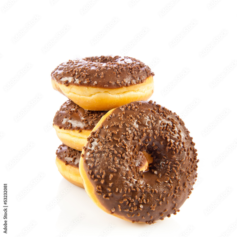 donuts isolated on white background donuts isolated on white background