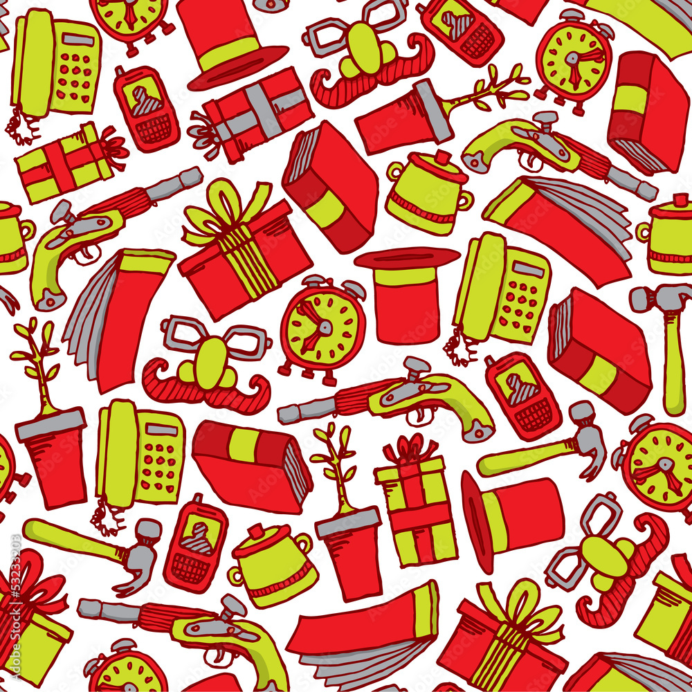 Garage sale seamless pattern Garage sale seamless pattern