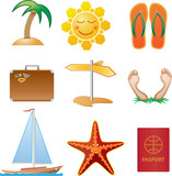 summer icons, sign