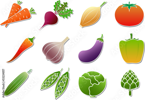 vegetables icons
