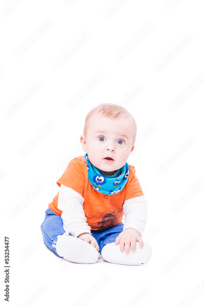 Kleiner Bub mit erstauntem Blick Kleiner Bub mit erstauntem Blick
