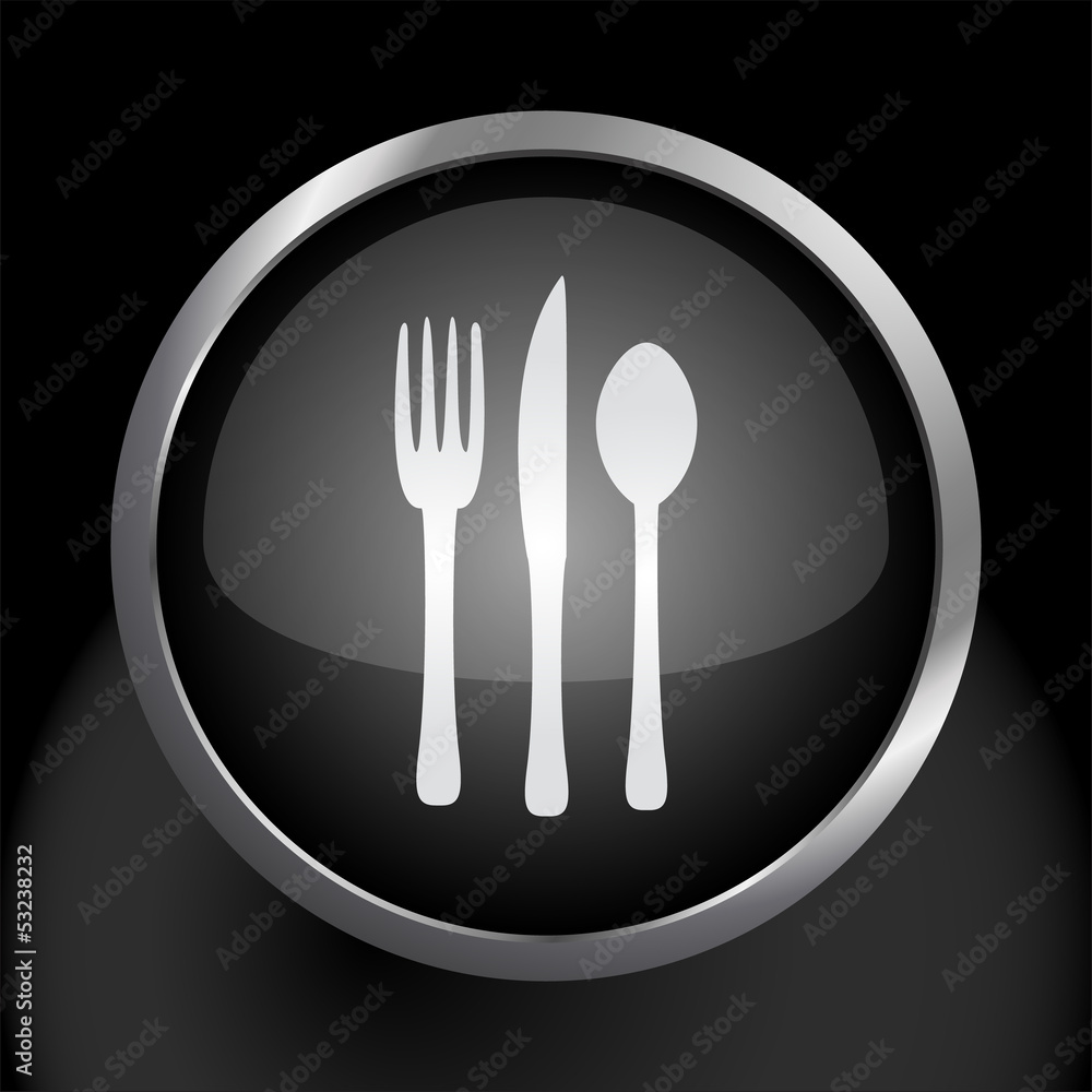 Silverware Fork Knife and Spoon Icon Symbol Vector Silverware Fork Knife and Spoon Icon Symbol Vector