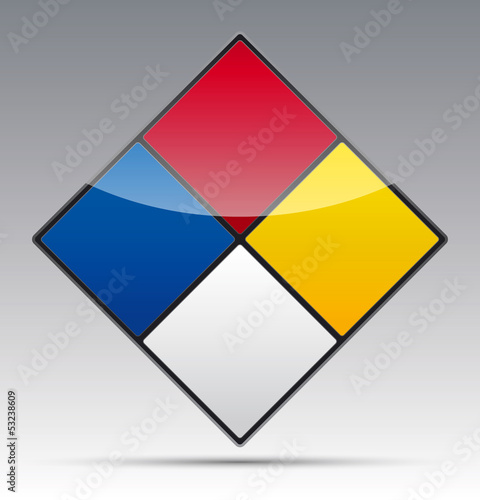 Hazard diamond symbol