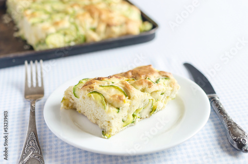 Courgette tart (Scarpaccia)