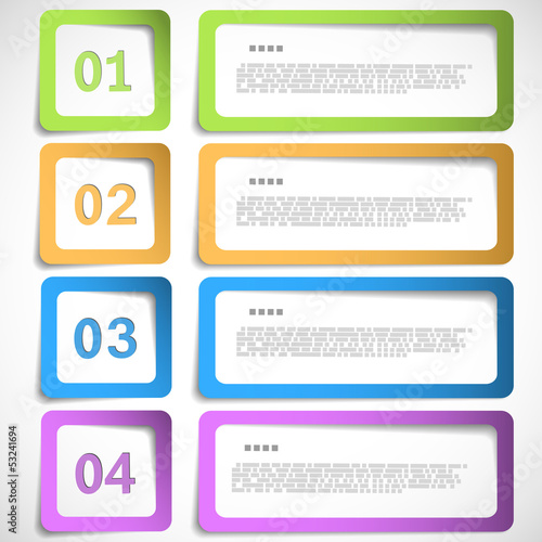1-2-3-4 option - paper frames template