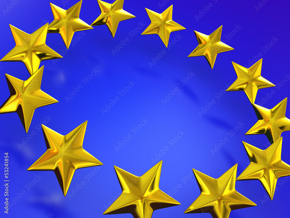 Stars of the European Union. Stars of the European Union.