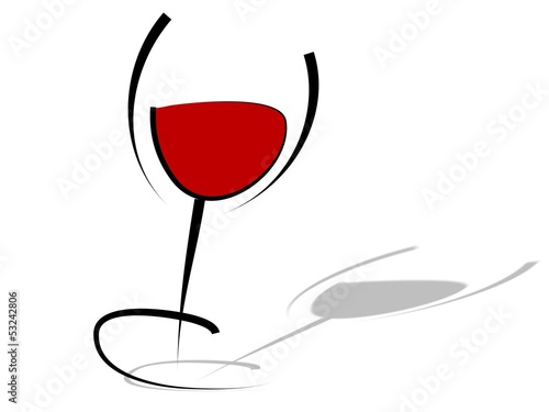Glas Rotwein - Tribal