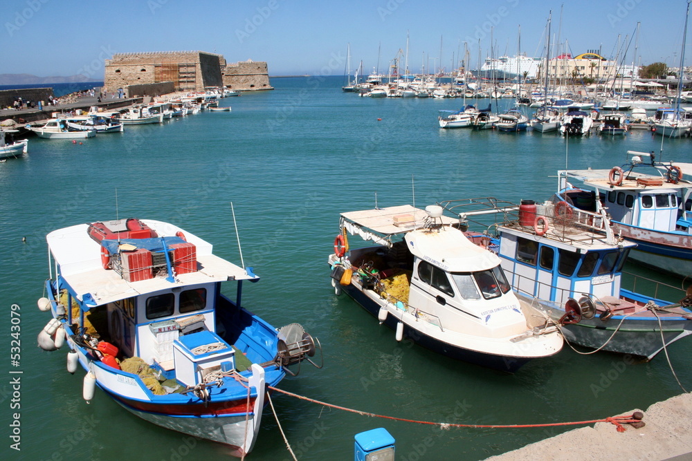 Obraz premium port d'heraklion