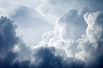 Canvas schilderij Hemel Dramatische lucht met stormwolken  © Maksim Shebeko