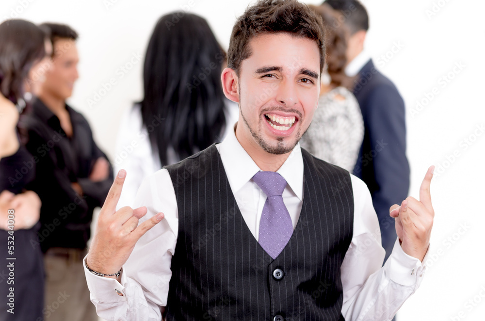 Portrait of confident happy business man Portrait of confident happy business man