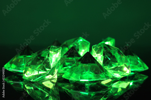 Diamonds on dark color background