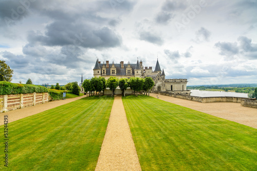 Chateau de Amboise medieval castle. Loire Valley, France