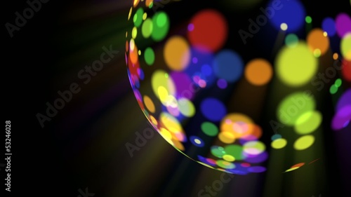 rainbow disco ball