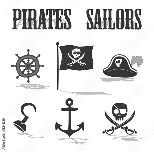 pirates icon set