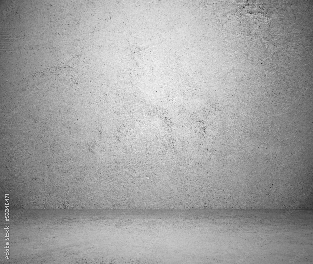 Fototapeta premium old grunge room with concrete wall