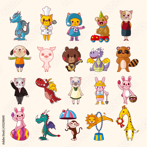 set of animal icons
