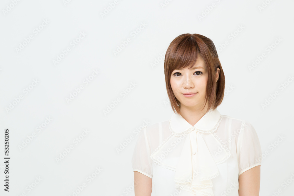 Beautiful young businesswoman isolated on white background Beautiful young businesswoman isolated on white background