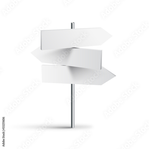 Vector road signs