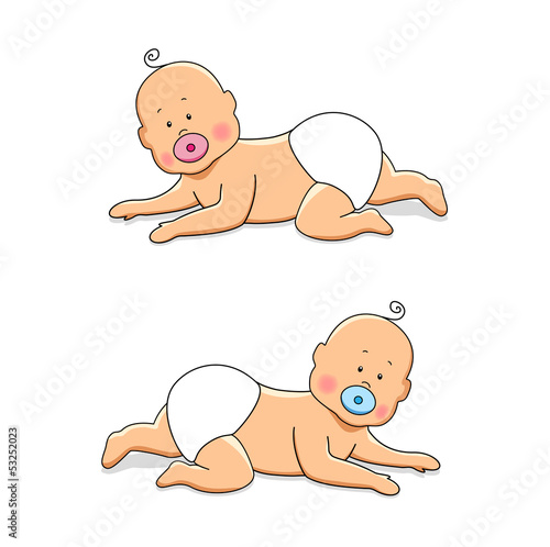 Baby crawling