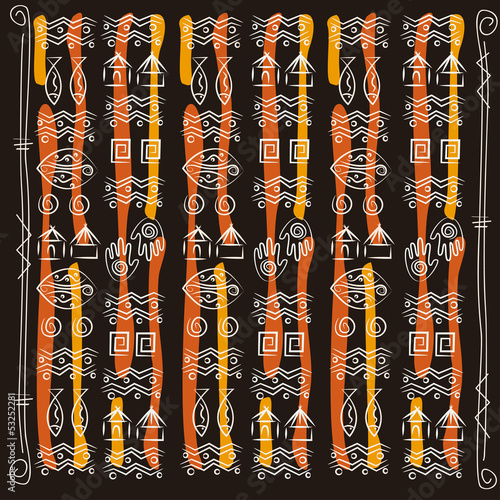Tribal art. African style  pattern .