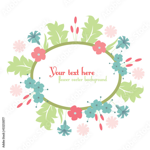 cute floral design background