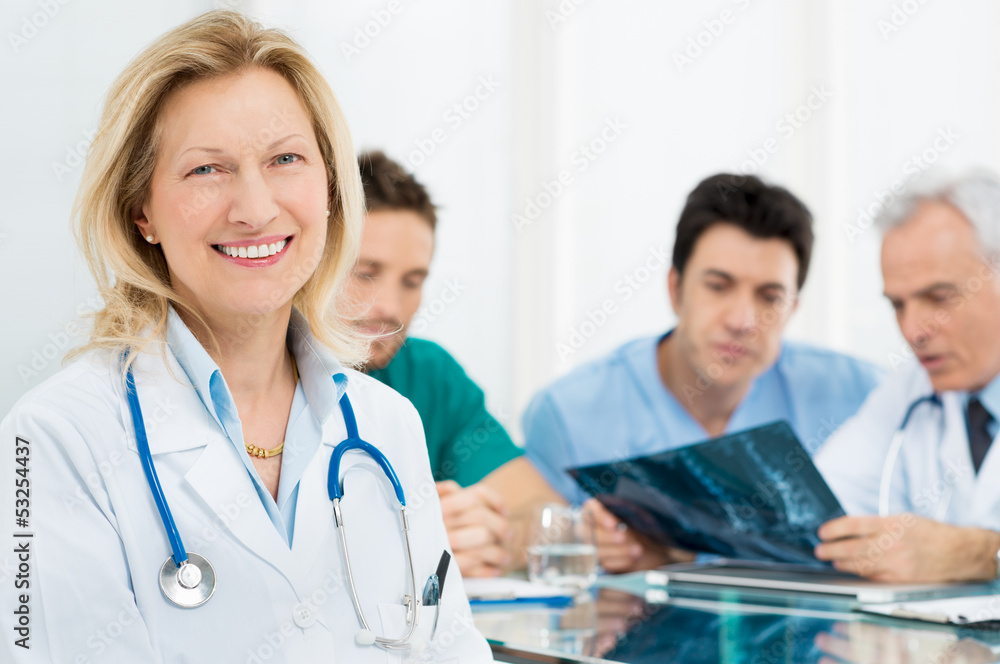Portrait Of Senior Female Doctor Portrait Of Senior Female Doctor
